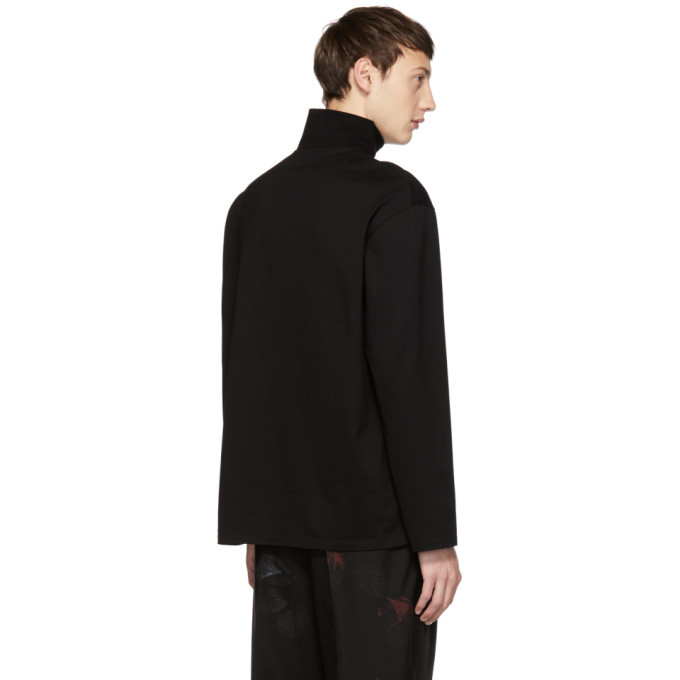 Lad Musician Black Big Permanent Rocker Muji Turtleneck