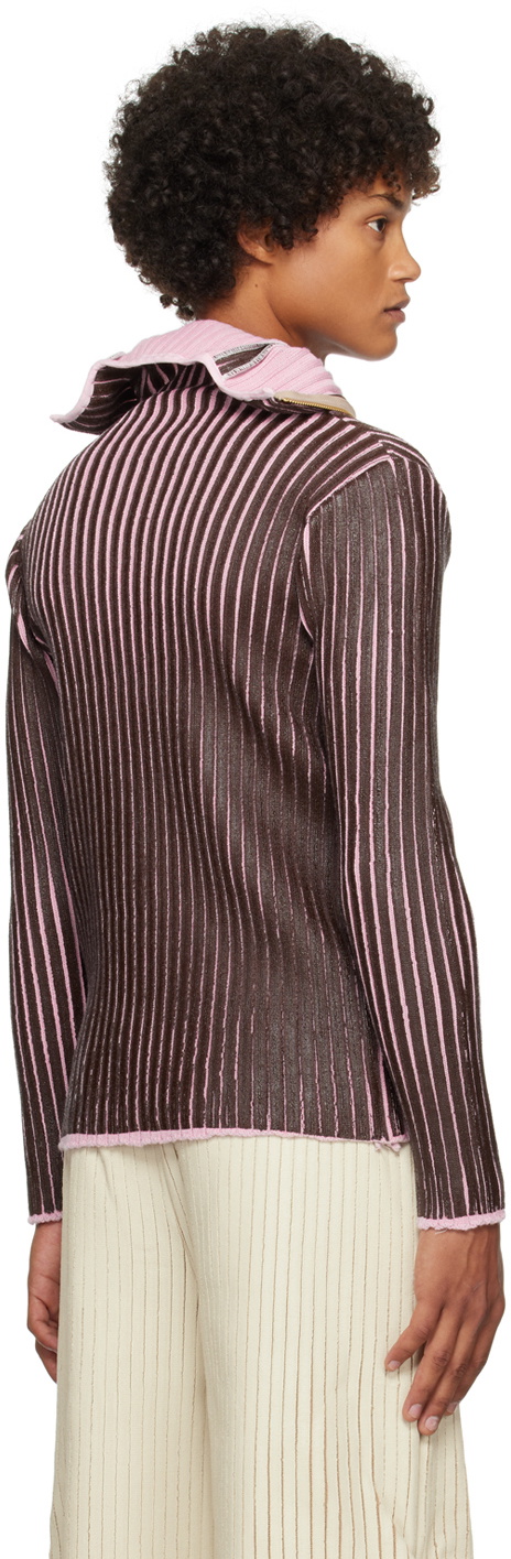 Stanley Raffington SSENSE Exclusive Brown & Pink Sweater