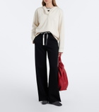 'S Max Mara Cotton-blend wide-leg pants