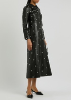 A.W.A.K.E Mode Stud-embellished Faux Leather Coat Black