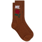 Melody Ehsani Women's ME. Rose Sock in Chocolate