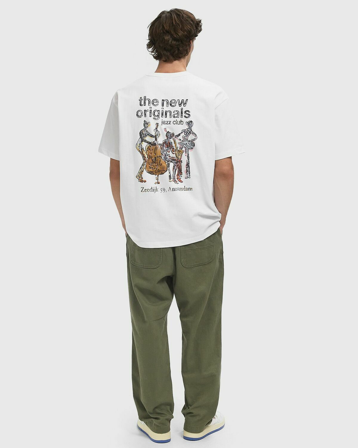 The New Originals JAZZ CLUB TEE White Mens Shortsleefe