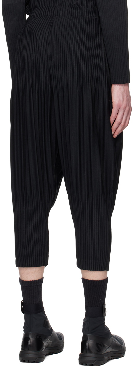 HOMME PLISSÉ ISSEY MIYAKE Black Basics Trousers Homme Plisse Issey