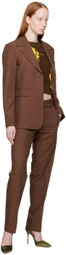 WYNN HAMLYN Brown Partner Trousers
