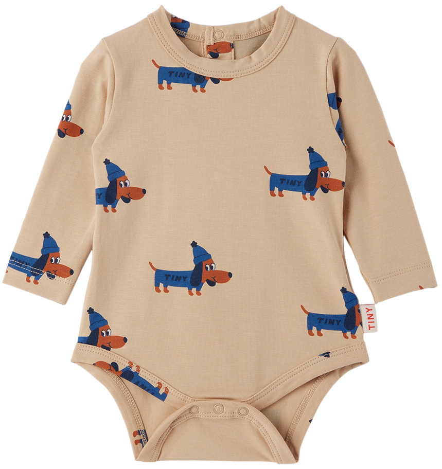 TINYCOTTONS DOGS PANT *taupe/indigo* TINYCOTTONS DOGS PANT *taupe/indigo*