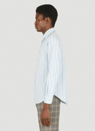 Classic Washed Stripe Shirt in Light Blue