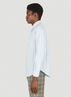 Classic Washed Stripe Shirt in Light Blue