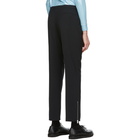 Raf Simons Black Ankle Zip Trousers