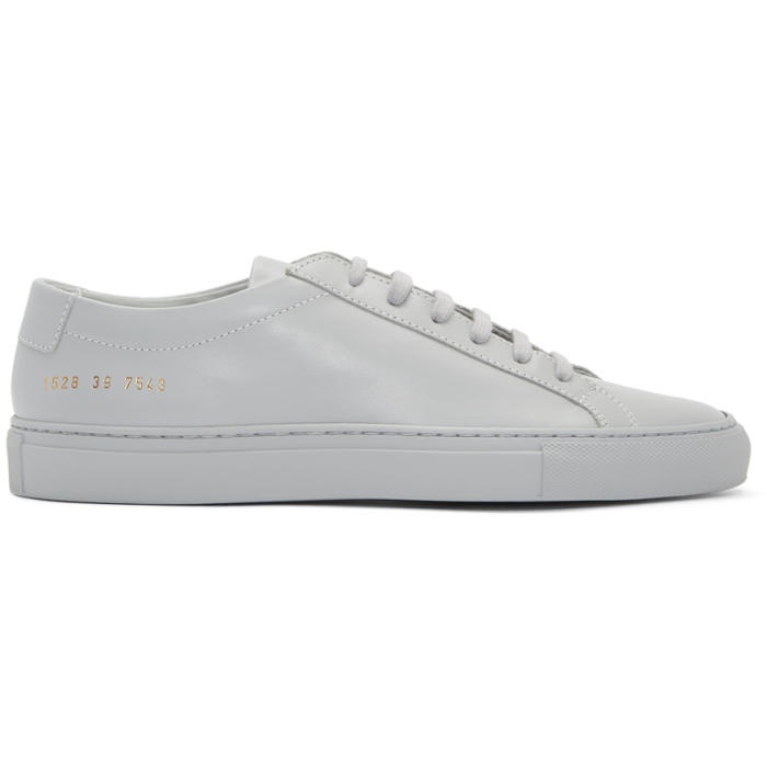 Photo: Common Projects Grey Original Achilles Low Sneakers 