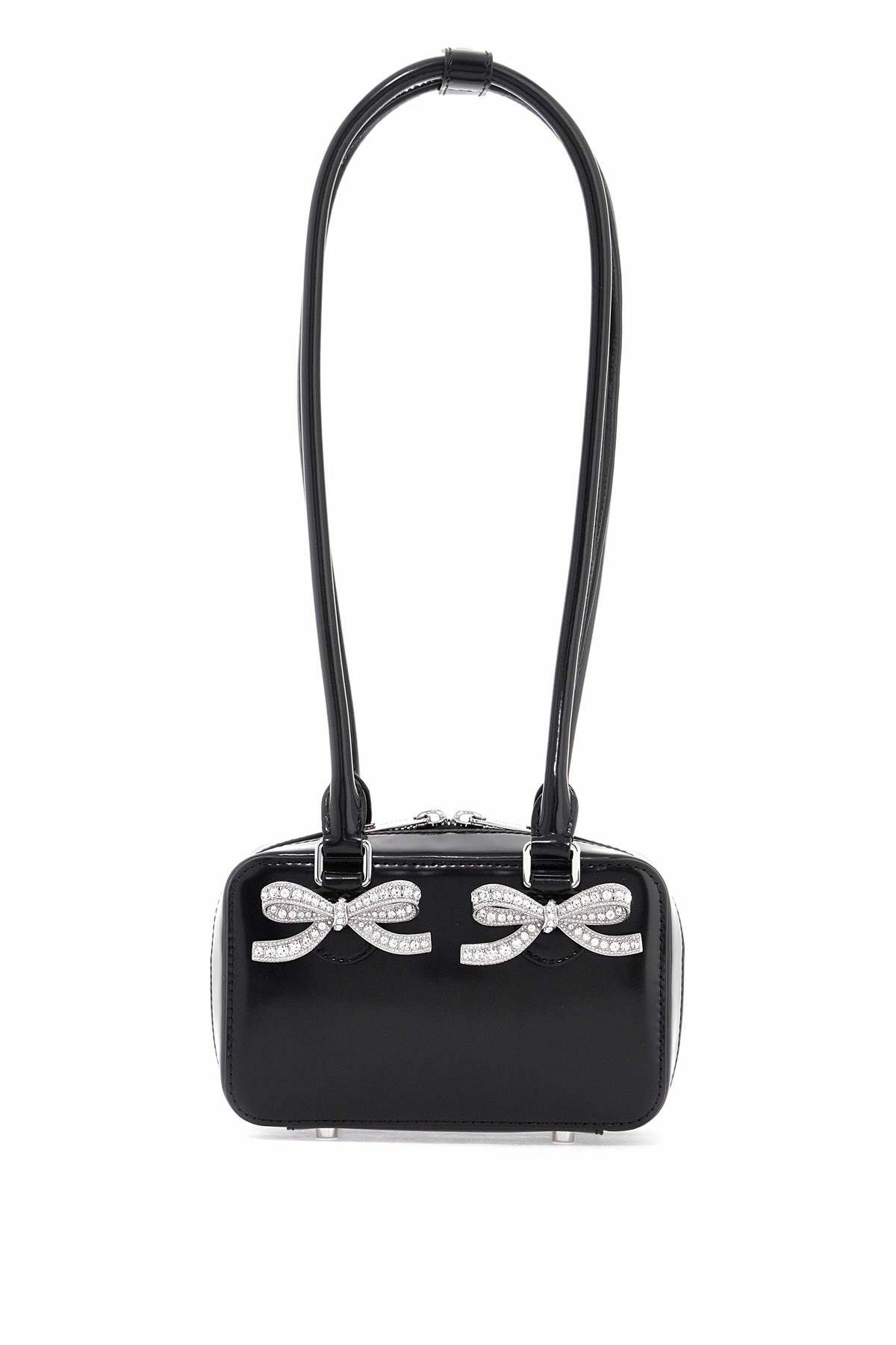 ハンドバッグ SELF PORTRAIT 'Black Leather Curved' shoulder bag 27473304_57329423_600.jpg