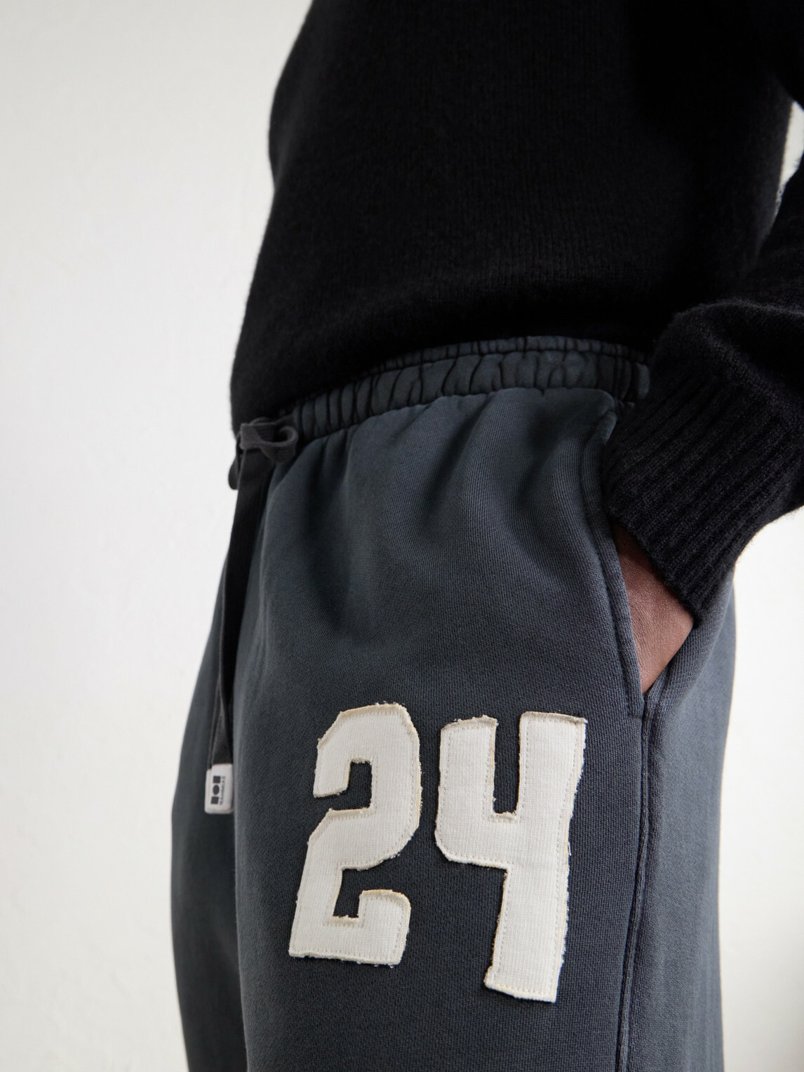 NAHMIAS - Hoops 24 Straight-Leg Cropped Cotton-Jersey Sweatpants - Black