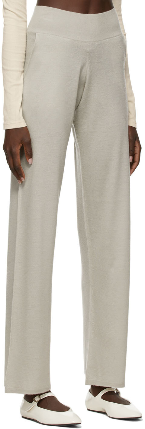 Frenckenberger Grey Wide Leg Lounge Pants