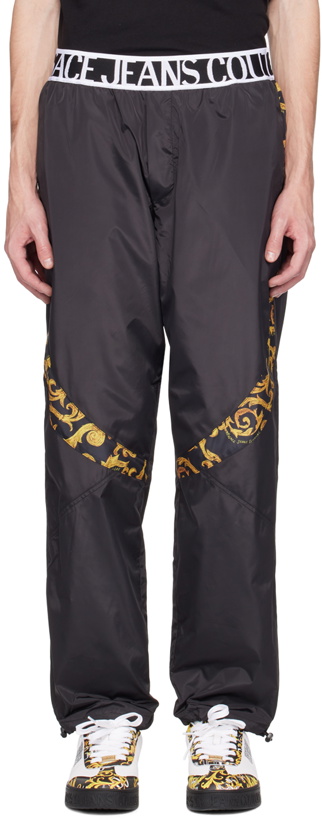 Photo: Versace Jeans Couture Black Graphic Trousers