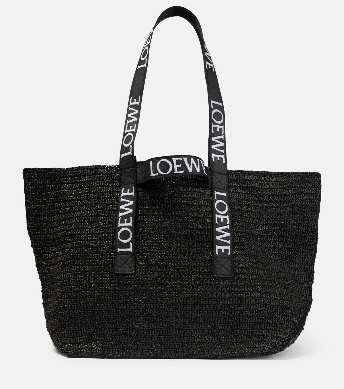 【LOEWE】Paula's Ibiza ミディアム ラフィア ショッパー トート LOEWE + Paula's Ibiza Anagram medium appliquéd leather