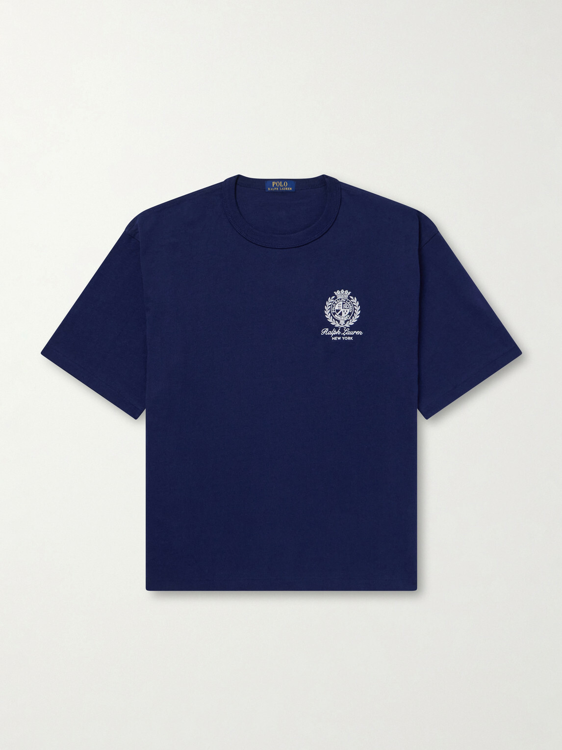 Polo Ralph Lauren - Logo-Embroidered Cotton-Jersey T-Shirt - Blue