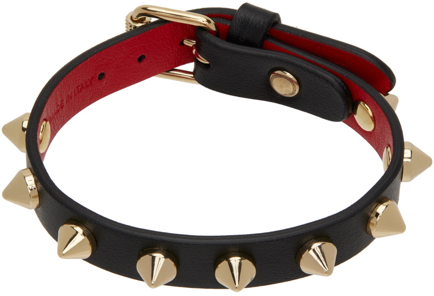 Christian Louboutin Black Louboulink Bracelet