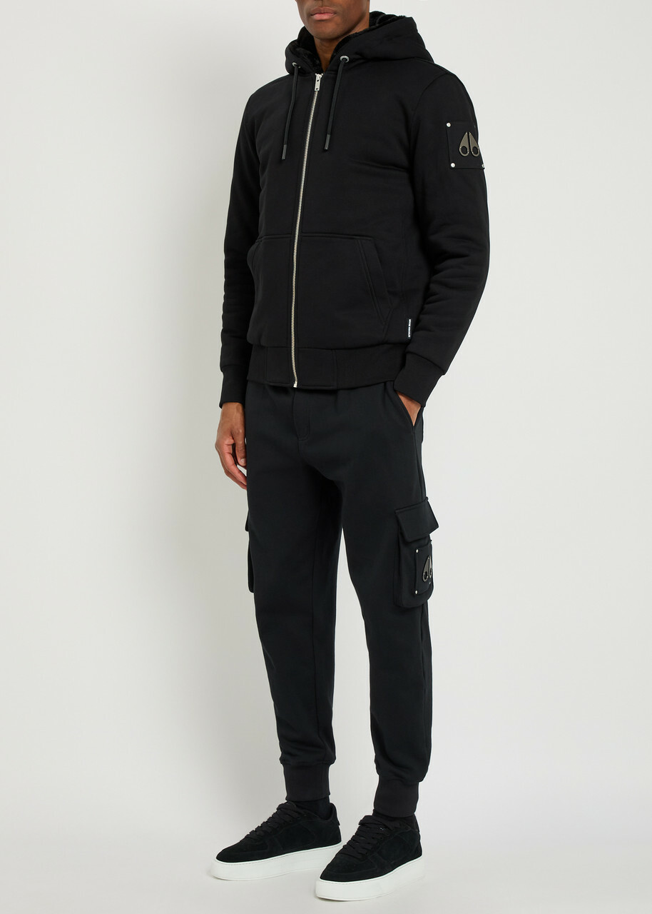 Moose Knuckles Classic Bunny Padded Hooded Cotton-blend Jacket Black