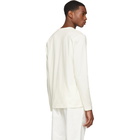 Jil Sander Off-White Cotton Long Sleeve T-Shirt