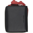 Marc Jacobs Black & Red Popcorn Slim Compact Wallet