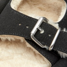 MM6 Maison Margiela Women's Shearling Sandal in Frozen Dew/Black