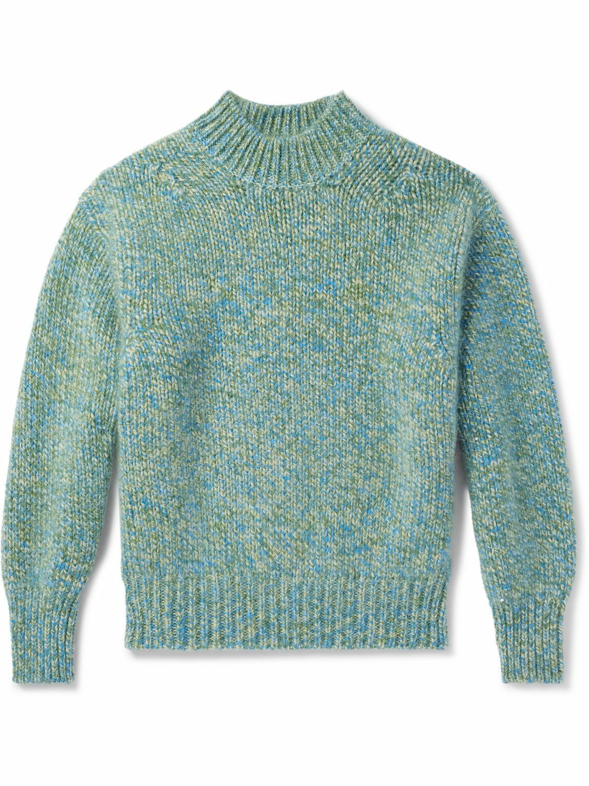Federico Curradi - Ribbed Wool-Blend Sweater - Green