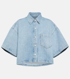 Agolde Cropped denim shirt