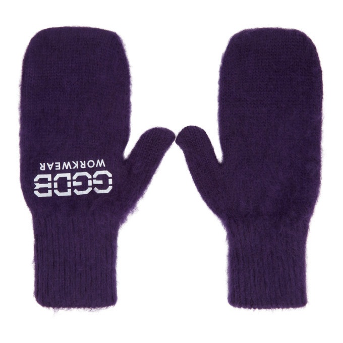 Photo: Golden Goose Purple Diddy Gloves