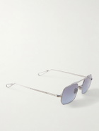 AHLEM - Clovis Aviator-Style Silver-Tone Sunglasses