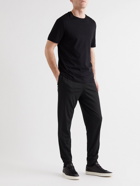 Derek Rose - Basel Tapered Stretch Micro Modal Jersey Sweatpants - Black