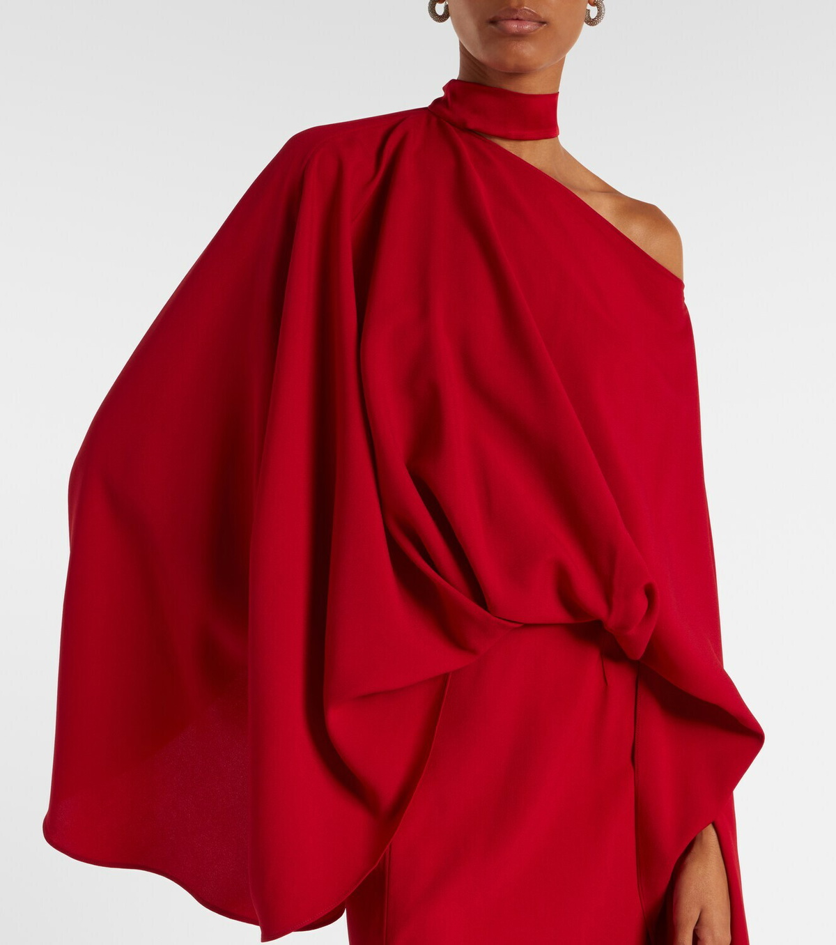 Taller Marmo Brooks scarf-detail crêpe maxi dress