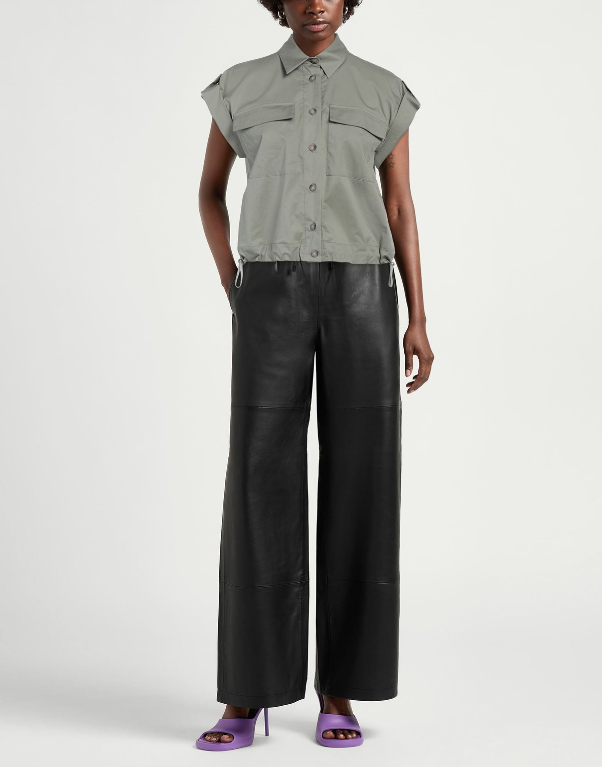 Peserico Womens Shirt in Sage green