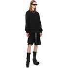 Rick Owens Black Tower Crewneck Sweatshirt