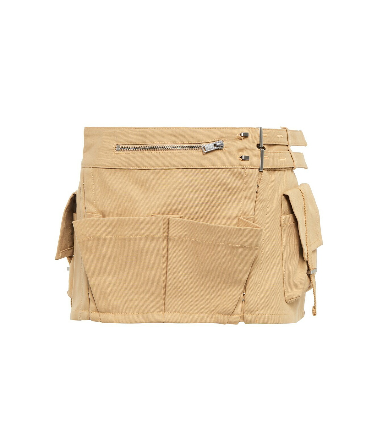 Dion Lee - Belted cotton cargo miniskirt
