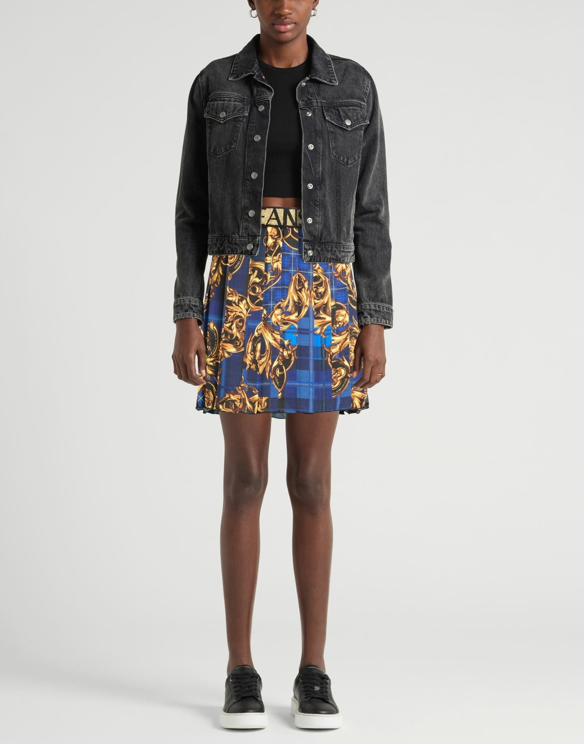 Versace Jeans Couture Womens Mini skirt in Blue