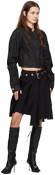 HELIOT EMIL Black Exsiccate Denim Jacket