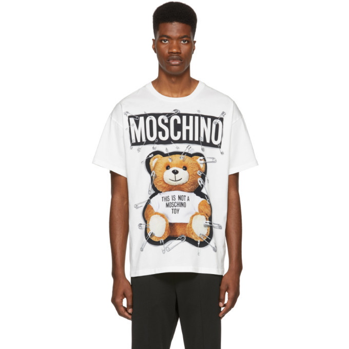 Photo: Moschino White Teddy Bear T-Shirt