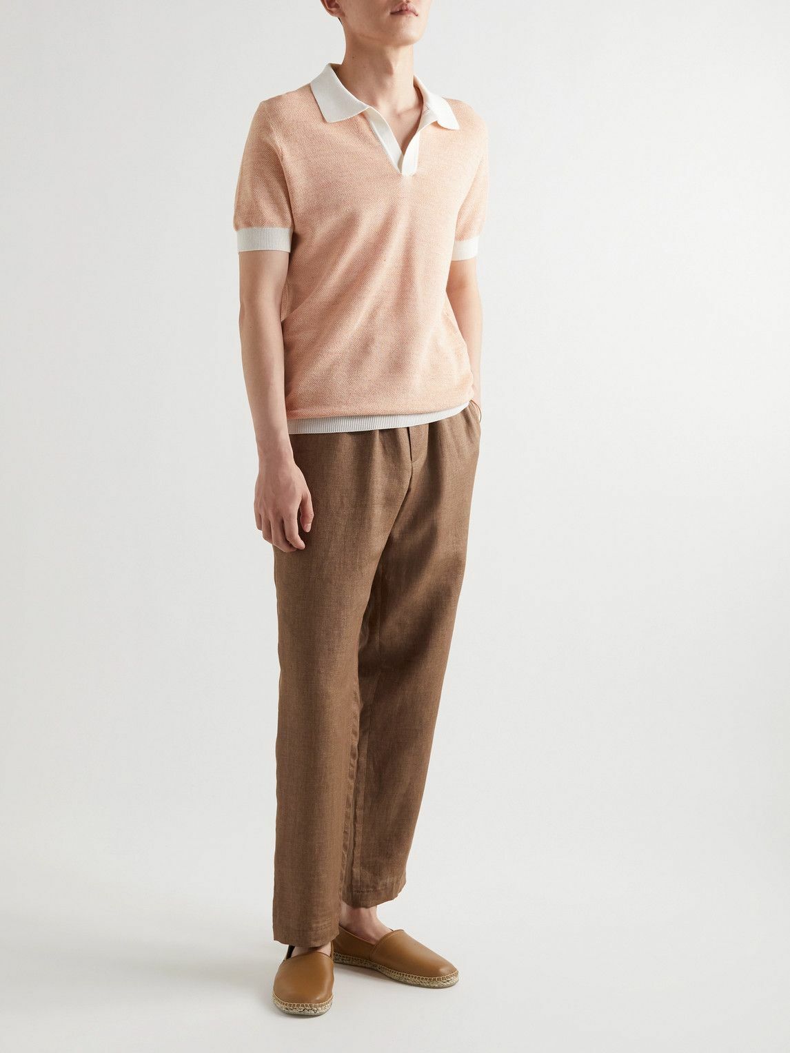 Salvatore Ferragamo - Lamar Leather Espadrilles - Brown  display picture 3