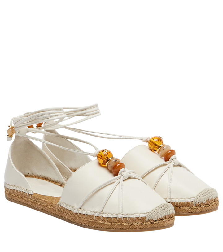 Photo: Jimmy Choo Lemi embellished leather espadrilles