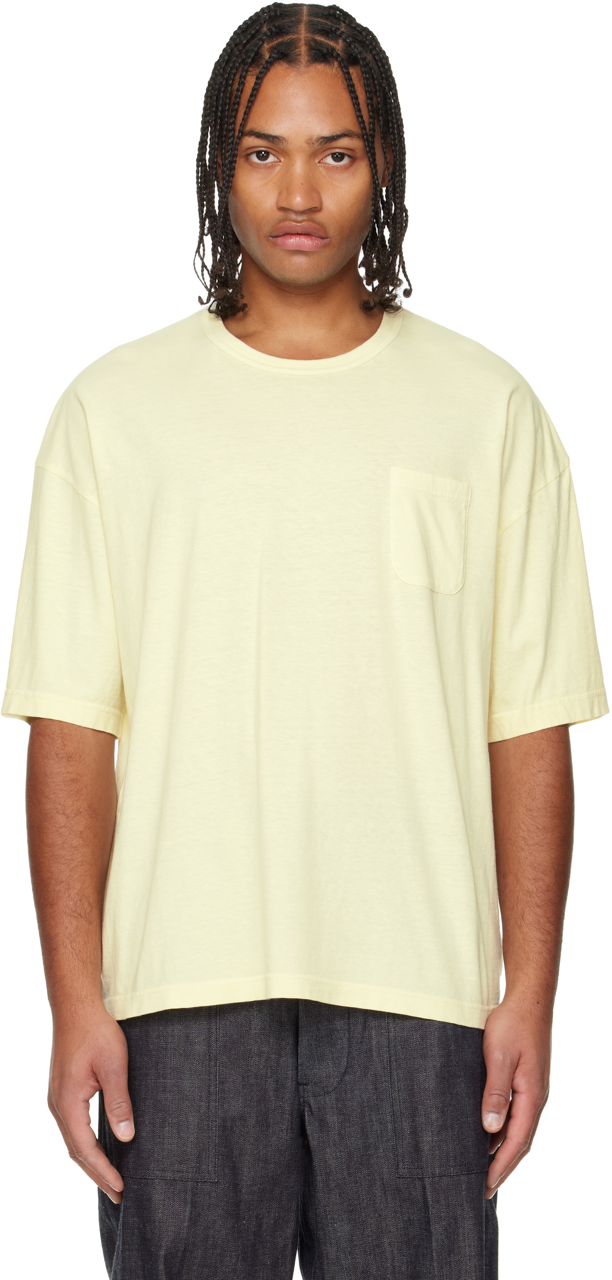 visvim Yellow Ex Jumbo S/S DMGD T-shirt Visvim