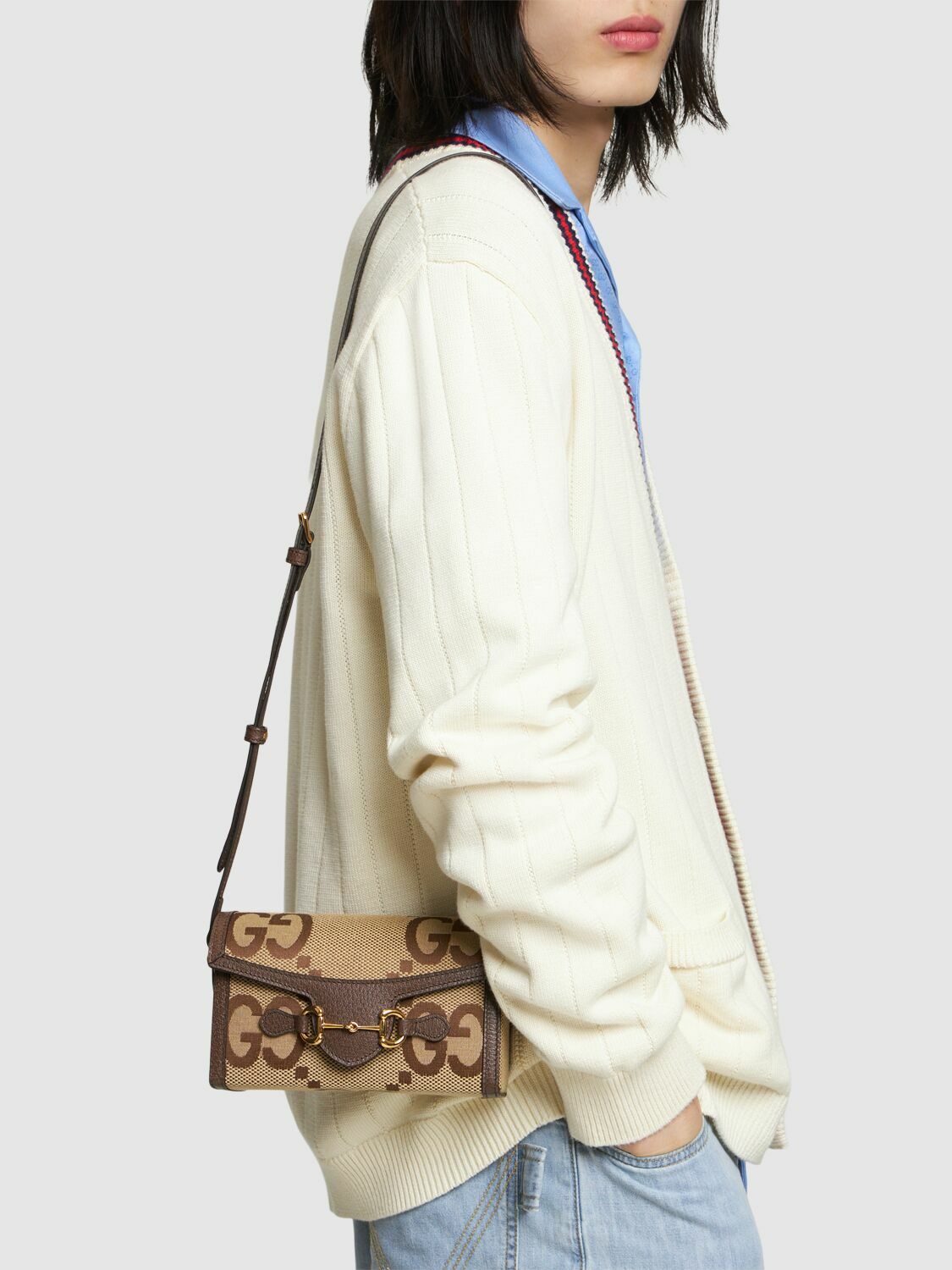GUCCI - Mini Gucci 1955 Horsebit Crossbody Bag