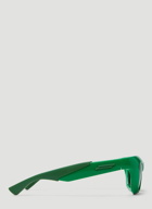 BV1182S Cat Eye Sunglasses in Green