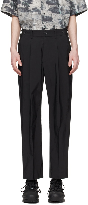 Photo: meanswhile Black Side Zip Trousers