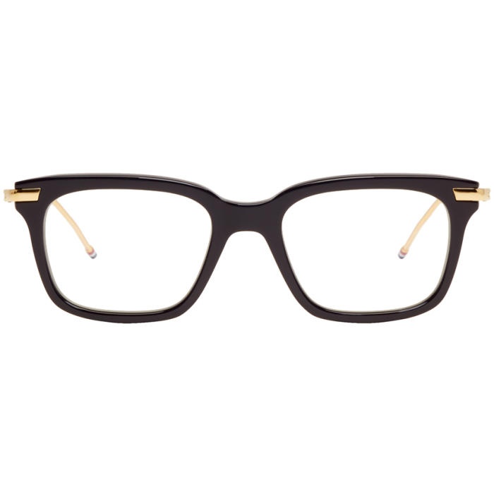 Photo: Thom Browne Navy and Gold TB-701 Glasses