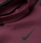 Nike Training - Pro Logo-Print Dri-FIT Hoodie - Burgundy