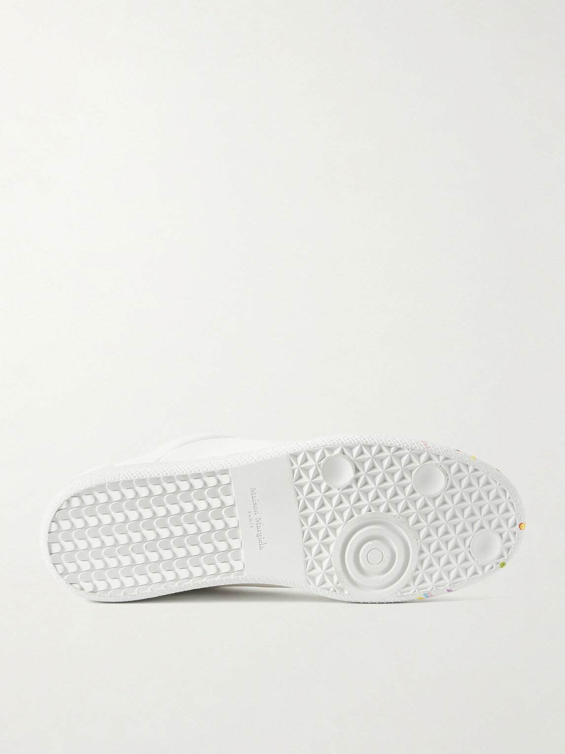 Maison Margiela - Future Low Paint-Splattered Leather Sneakers - White