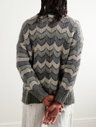 Karu Research - Chevron Cotton Sweater - Gray