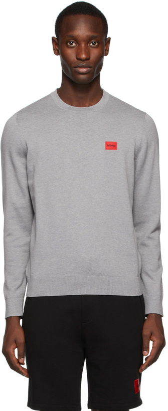 Photo: Hugo Grey Logo Sweater