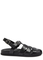 Grenson Quinton Leather Sandals Black