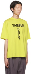 Acne Studios Yellow 'Sample Only' T-Shirt