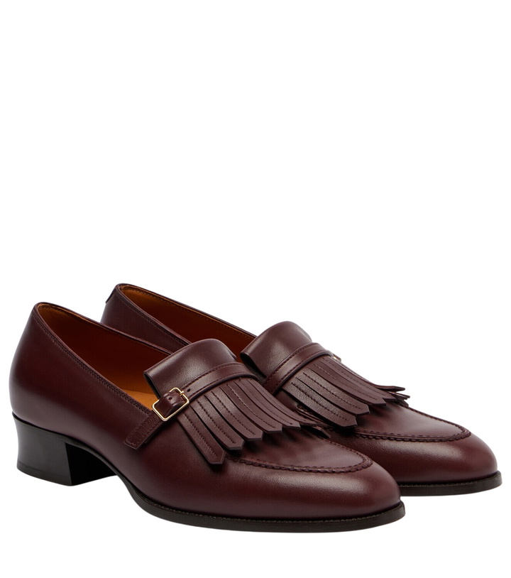 Photo: Loro Piana Pennan fringed leather loafers